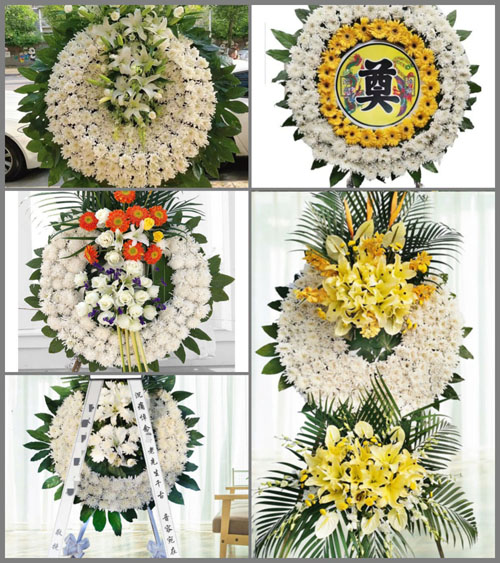 四川成都彭州市三界镇红家村花圈速递