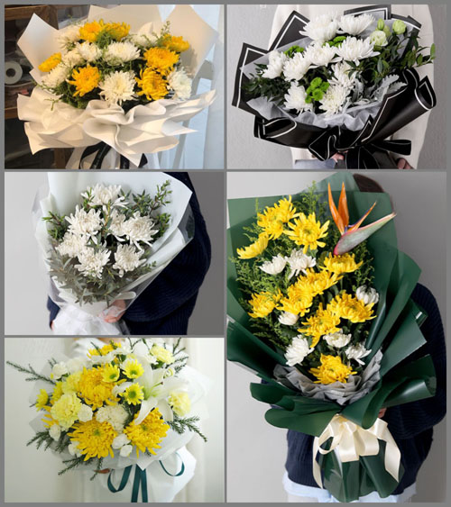 四川成都彭州市三界镇红家村白事花束代送